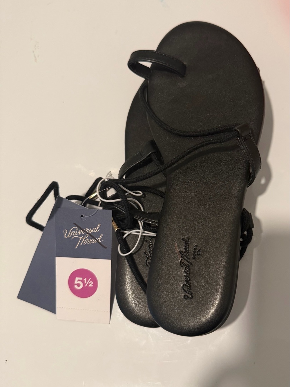 Black Women's Lace-Up Sandals - Black/Ivana 5
